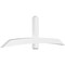 Ekena Millwork Bellingham Architectural Grade PVC Gable Bracket, 96"W x 32"H x 4"D x 6"F, 8/12 Pitch GBP096X32X0406BEL00 - alternate 1